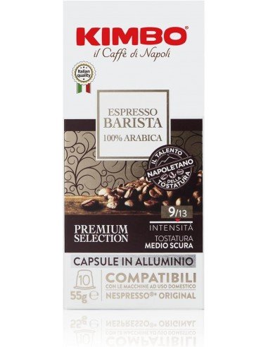 100 Capsule Nespresso Allu minio Kimbo Miscela Barista Arabica