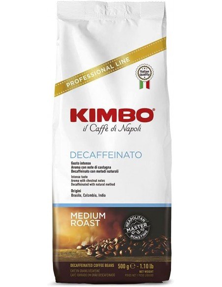 500g Grani Kimbo Espresso Miscela Decaffeinato
