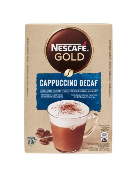 10 bustine Cappuccino Decaf Nescafè Gold