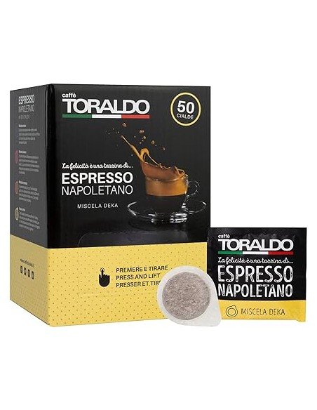 50 Kaffeepads Toraldo entkoffeinierte Mischung