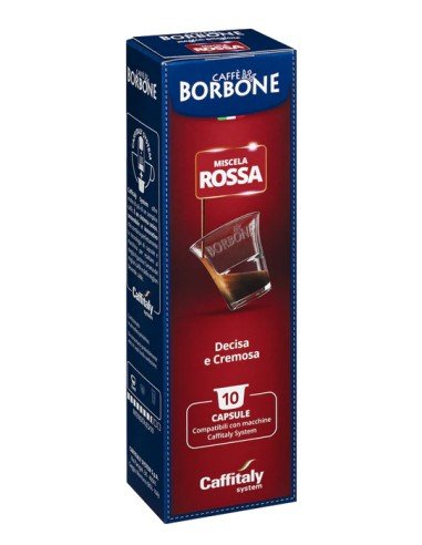10 Capsule Caffitaly®* - Miscela Rossa Caffè Borbone