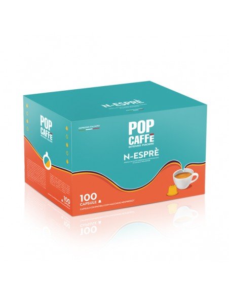 100 Kapseln Nespresso Pop Kaffeemischung 4 entkoffeiniert