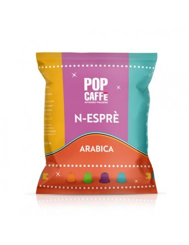 Compatibili *10 Capsule Nespresso N-Esprè Pop Miscela 3 Arabica