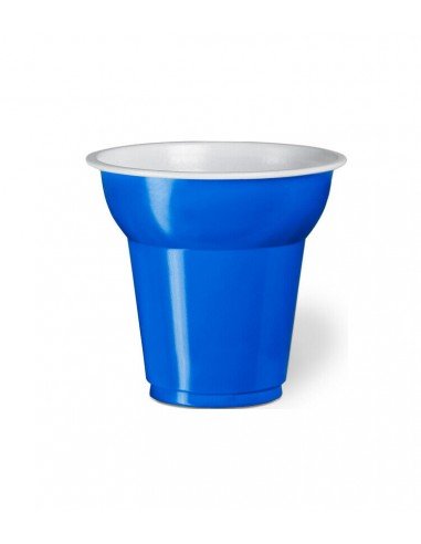 50 BLUE PLASTIC CUPS FOR DISPOSABLE COFFEE 70CC