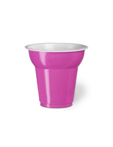 50 VIOLET PLASTIC CUPS FOR DISPOSABLE COFFEE 70CC