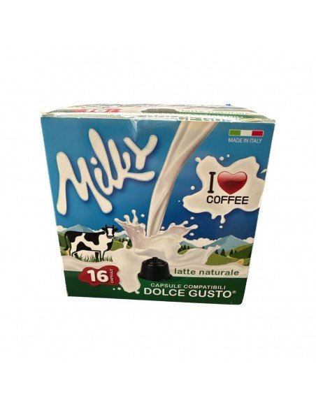 16 Capsule Aromatizzate I-coffee Compatibili DOLCE GUSTO Milky