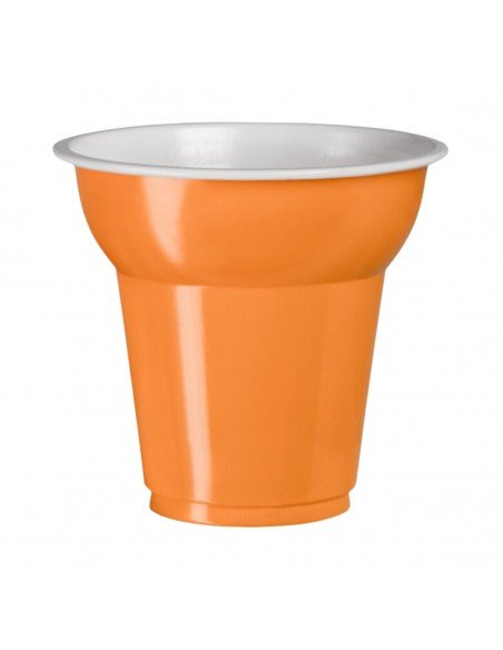 50 Bicchierini Caffè in Plastica 70 ml Aristea Arancione