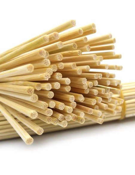 1000 Spiedini di legno da 20 cm con diametro di 3 mm - Stecconi in bamboo