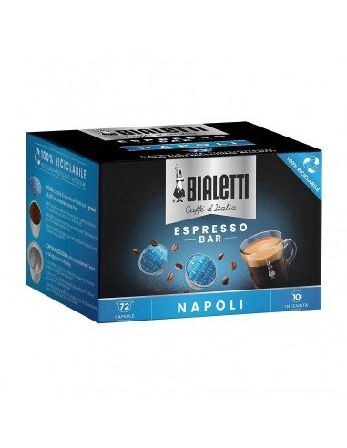 72 Capsule Originali Bialetti Napoli Gusto Forte Mokespresso