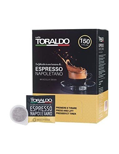 150 Cialde ESE 44mm Caffè Toraldo Miscela Dek
