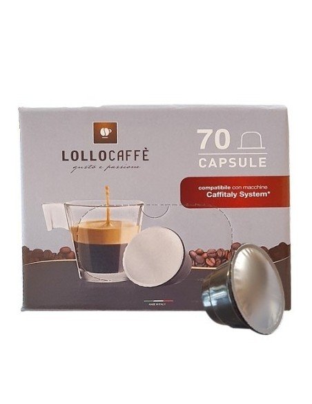 150 Caffitaly Lollo Kaffee Entkoffeinierte kompatible Kapseln
