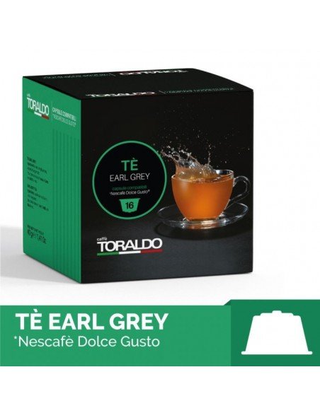 16 Capsule Nescafè Dolce Gusto Caffè Toraldo Tè Earl Grey