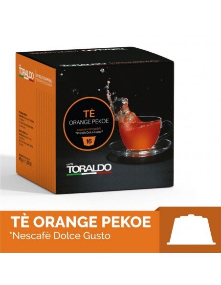 16 Capsules Nescafè Dolce Gusto Caffè Toraldo Orange Pekoe Tea