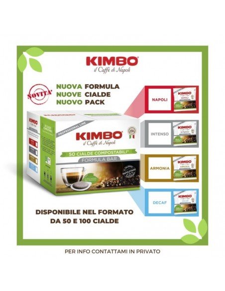100 Kimbo Pods Decaffeinated Espresso Blend