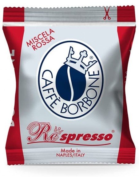 Compatibili 100 Capsule Nespresso Caffè Borbone Miscela Rossa