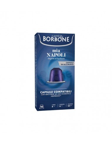 Compatible 100 Nespresso Aluminum Capsules Caffè Borbone