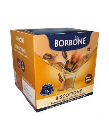 Kompatible 16 Nescafe Dolce Gusto Borbone Biscottone-Kapseln