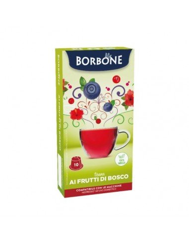 Compatible 10 Capsules Nespresso Borbone Herbal Tea With Fruits Of