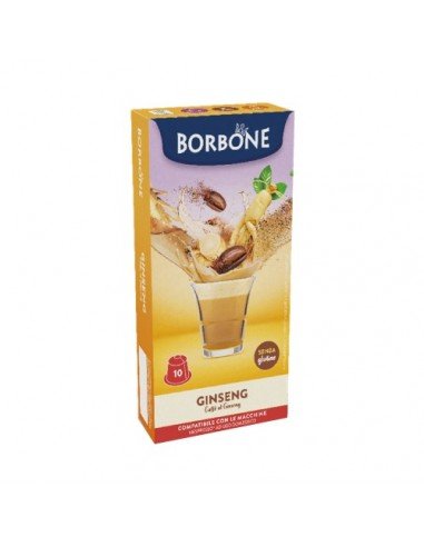 Compatible 10 Capsules Nespresso Borbone Ginseng