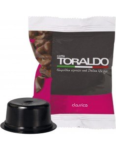  Caffe Toraldo, REAL ITALIAN Classic Espresso Coffee Capsules.  Compatible with Original nespresso machine. (25 Pods) (Classica) : Grocery  & Gourmet Food