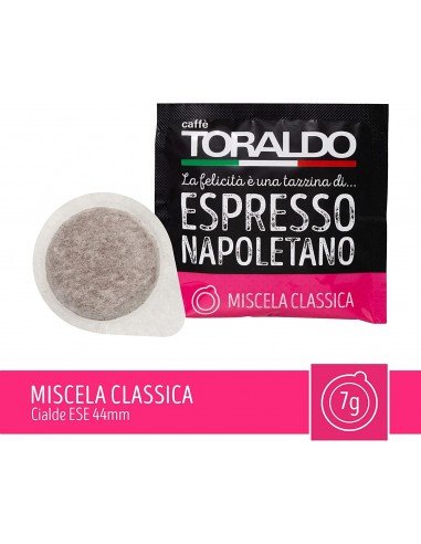 150 Cialde Caffè Toraldo Miscela Classica Compatibili Ese 44 MM