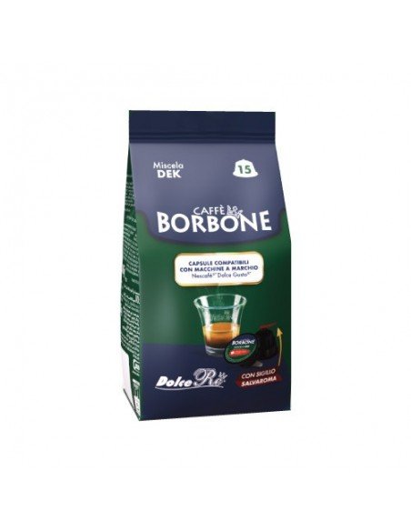 Compatible 90 Capsules Dolce Gusto Caffè Borbone Blend Dek