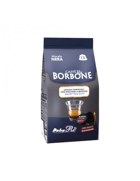 Compatible 90 Capsules Dolce Gusto Caffè Borbone Black Blend
