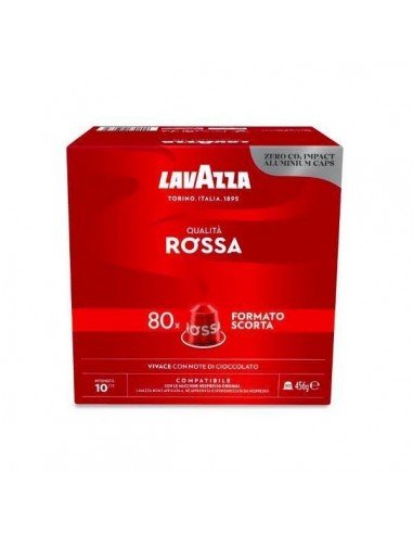 80 aluminum caps of Nespresso compatible with Lavazza Red