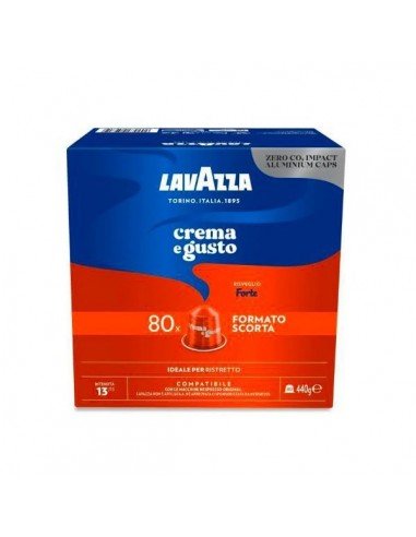 80 aluminum caps for Lavazza Crema e Gusto Forte coffee