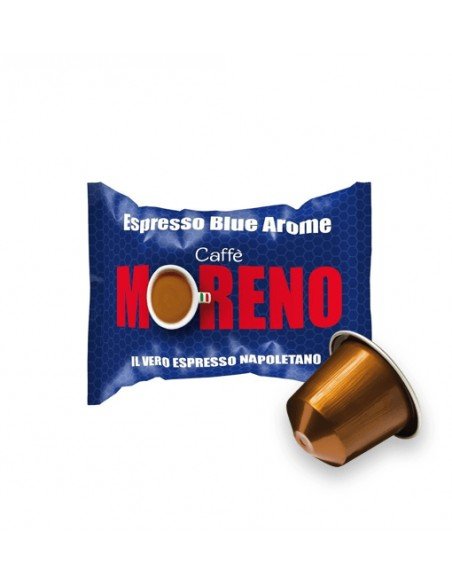 Compatibili 100 Capsule Nespresso Caffè Moreno Espresso Blu