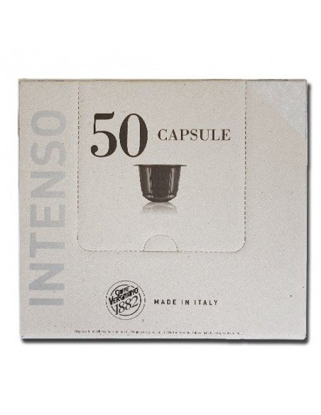 50 Capsule Nespresso Vergnano Compostabili Miscela Intenso