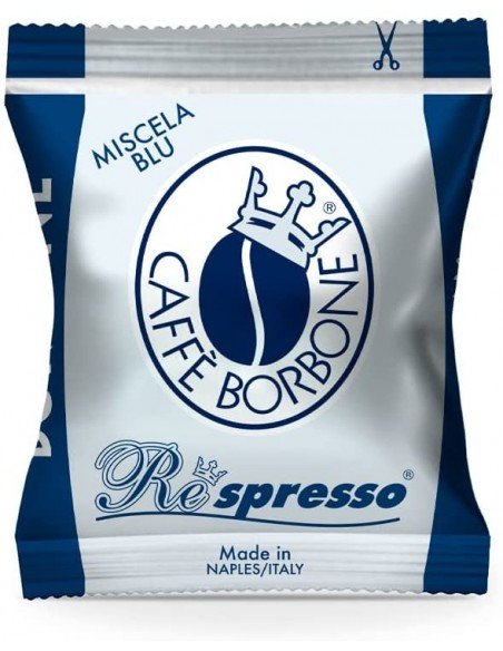 Compatible 100 Nespresso Capsules Caffè Borbone Blue Blend