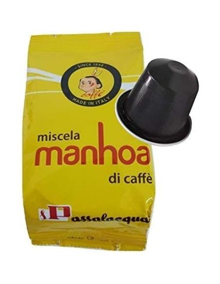 Compatibili 10 Capsule Nespresso Caffè Passalacqua Manhoa