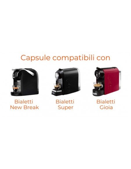 100 kompatible Kapseln Bialetti Coffee LOLLO schwarz