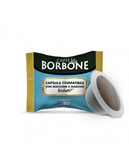 100 Capsules Bialetti Caffè Borbone Gold Blend also for new