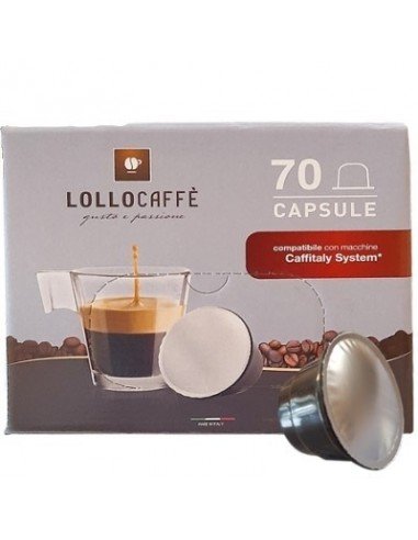 150 Caffitaly Lollo Kaffee schwarz kompatible Kapseln