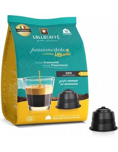 16 Capsules Dolce Gusto Lollo Decaffeinated Blend