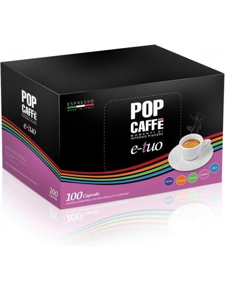 100 Capsules True Aroma, Fior Fiore, Lui Pop Coffee E-TUO Strong