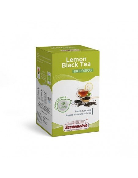 18 Pods ese 44 Sandemetrio Black Tea with Organic Lemon