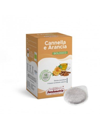 Compatibili 18 Cialde Fruits gusto Cannella e Arancia Biologica