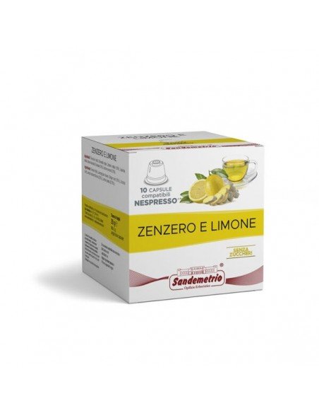 Compatibili 10 Nespresso Infuso Zenzero e Limone Sandemetrio