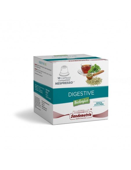 Compatibili 10 Nespresso Tisana Digestiva Bio Sandemetrio