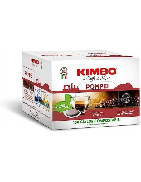 100 Kimbo-Pads Espresso-Pompei-Mischung