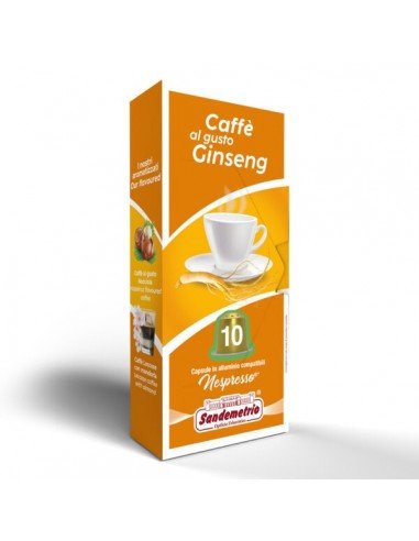 Compatibili 10 Nespresso CAFFÈ GUSTO GINSENG Sandemetrio
