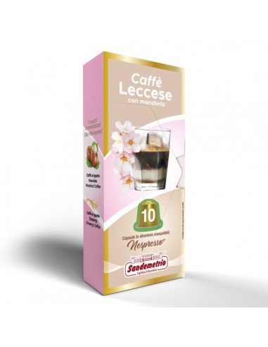 Compatibili 10 Nespresso CAFFÈ LECCESE CON MANDORLA Sandemetrio